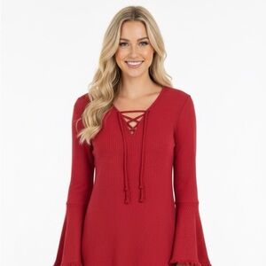 Entro medium fuschia lace up sexy summer dress